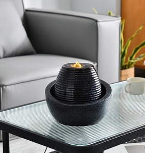 Cascata classica della cascata della fontana da tavolo dell'interno della resina di illuminazione classica per il regalo rilassante della decorazione domestica - Product Image 2