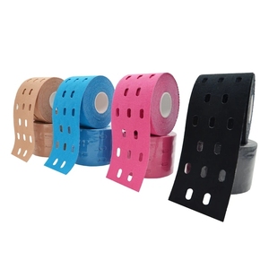 Cinta de kinesiología de algodón perforado para músculos, cintura, espalda, <span class=keywords><strong>brazos</strong></span> - Product Image 1