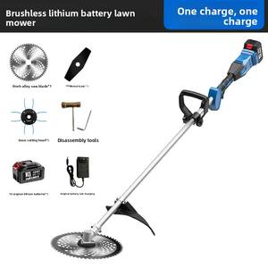 Tondeuse à <span class=keywords><strong>gazon</strong></span> et désherbeur multifonction sans balais à batterie lithium rechargeable pour usage domestique - Product Image 5