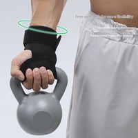 Sangles de levage unisexes personnalisées en fibre de polyester, gants de fitness antidérapants avec protection de la paume et support de poignet pour tractions