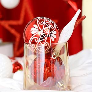 SHUANGYUAN Plastik-Weihnachtskugeln Hängende Dekorative Geschenksets Luxuriöse Christbaumkugeln Weihnachtsbaumschmuck Bolas De Navidad - Product Image 5