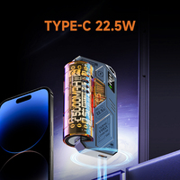 Batterie Externe Remplaçable 21700 Lithium-Ion Portable 5000mAh à Charge Rapide – Power Bank