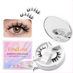 Cils magnétiques sans eye-liner, sans colle, réutilisables, ensemble <span class=keywords><strong>de</strong></span> cils magnétiques avec applicateur - Product Image 1