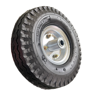 New 3.50-<strong>4</strong> <strong>Pneumatic</strong> Rubber Wheel 10 Inch Tubetype for Hand Trolley Air Wheel Replacement Tyre for Tool Cart Wheelbarrow - Product Image 3