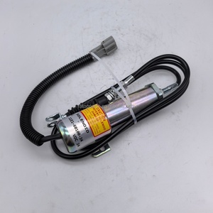 วาล์วโซลินอยด์หยุดเครื่องยนต์ 24V รุ่น 11E1-60100 11E160100 วาล์วปิดเครื่อง สำหรับอะไหล่รถขุด R210-5 R210-7 - Product Image 3