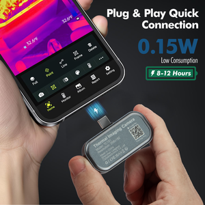 Cámara Térmica TC101, Compatible con Cualquier Teléfono Celular o Tableta con USB-C, Cámara de Imagen Térmica de Súper Resolución, -4 ° F~1022 ° Rango de Temperatura F - Product Image 5