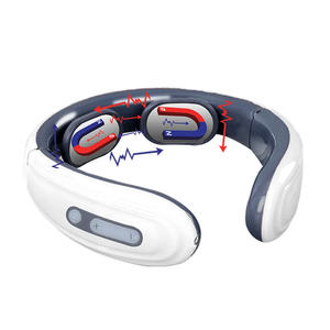 Masseur de cou à impulsions basse fréquence <span class=keywords><strong>TENS</strong></span> |   Masseur cervical intelligent à vibration Shiatsu 4D pour tissus profonds avec 6 modes, sans fil - Product Image 3
