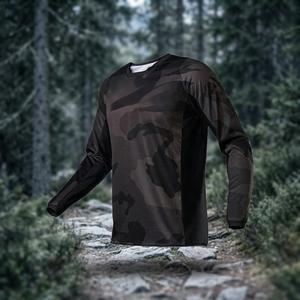 Maillot de Ciclismo MTB Transpirable con Absorción de Humedad, Estampado de Camuflaje, Logotipo Personalizado, para Ciclismo de Descenso, Bicicleta de Montaña, Unisex, Trail Racing, 100% - Product Image 3