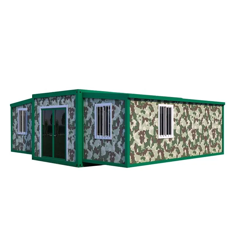 20ft 40ft hazır lüks dekorasyon mobilyası iç konteyner ev inşaat için hafif çelik yapı çerçeve ile