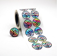 Impression de logo adhésif personnalisé autocollants étanches holographiques feuille de laser autocollant d'hologramme en vinyle pour shampooing utilisation de soins de la peau
