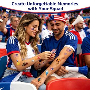 Tatuajes de Bandera Americana, de Suiza, Brasil y Canadá, Resistentes al Agua y al Sudor, para Cara, Brazo, Manga y Manos, Venta al Por Mayor - Product Image 4