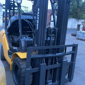 Second Hand Komatsu FD30 Diesel Forklift 3 Ton with Three Stage Mast and 1220x125x50 <b>Fork</b> Dimensions for Container Loading - Product Image 1