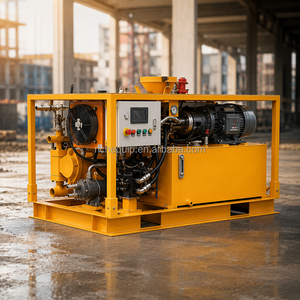 Bomba de Hormigón para Inyección de Cemento Impermeable de Alta Presión con Motor Eléctrico y Gabinete de Control - Product Image 3