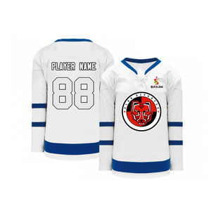 사용자 정의 승화 아이스 하키 저지 폴리에스터 하키 저지 저항 팀 아이스 하키 유니폼 - Product Image 6