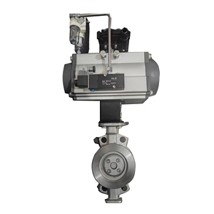 Electric High-Temperature Steam Conductive Oil Stainless Steel Pneumatic Disc Hard <b>Sealed</b> Butterfly Valve - Product Image 3