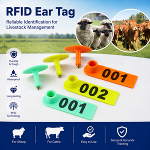 Индивидуальные ушные бирки для животных ISO11784 FDX B: <span class=keywords><strong>RFID</strong></span>-метки для идентификации скота и управления фермой - Product Image 2