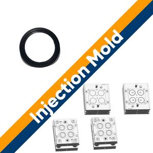 قالب حقن بلاستيك متعدد التجاويف عالي الدقة لحياة طويلة لحلقة لوحة القاعدة أدوات مخصصة OEM ODM للمعدات الصناعية - Product Image 1