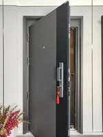 Système de Serrure Intelligente Style Moderne pour la Sécurité Domestique, en Alliage de Zinc Tendance, pour Porte Pivotante Multipoints, Sécurité d'Entrée avec Verrou Multipoints, pour Portes Métalliques de Maisons