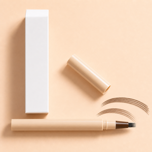 Stylo à sourcils liquide 4 pointes de qualité supérieure, bio, végan, waterproof et anti-bavures pour des sourcils d'apparence naturelle pour le maquillage quotidien des yeux - Product Image 2