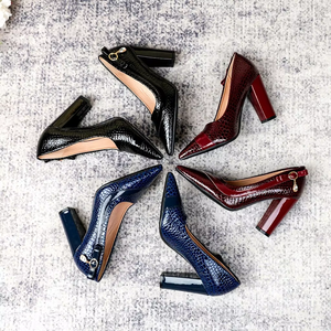Women <strong>Block</strong> <strong>Heel</strong> <strong>Court</strong> <strong>Shoes</strong> Pointed-Toe Rhinestone Flower European Fashion Women Daily <strong>Heels</strong> - Product Image 1