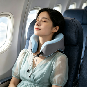 Almohada Cervical Ergonómica de Espuma Viscoelástica Personalizable para Viajes, Venta Caliente de Fábrica - Product Image 1