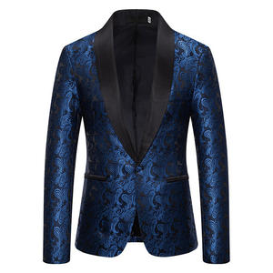 RNSHANGER alla moda rosso <span class=keywords><strong>Blazer</strong></span> da uomo a fiori di anacardi autunno manica lunga abito da sposa giacche da uomo lavoro - Product Image 3