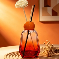 Diffuseur d'arômes en verre hexagonal géométrique minimaliste avec bouchon à vis pour chambre, bureau, décoration intérieure