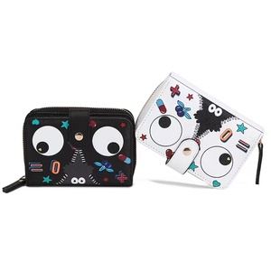 High Capacity Multi-functional Wallet Hand Hold Bag Women Eye Theme Cute Bags <strong>Purse</strong> <strong>with</strong> <strong>Zip</strong> Coin Pockets - Product Image 1