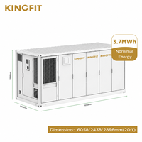 Contenedor BESS de 600 kWh de Alta Tensión Trifásico IP54 Híbrido Conectado a la Red con LiFePO4 para Sitios Industriales y Comerciales, Refrigerado por Líquido