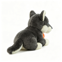 Peluche Loup Réaliste Super Douce Brodé en Coton PP et Polyester, Vente en Gros Usine, Personnalisable OEM