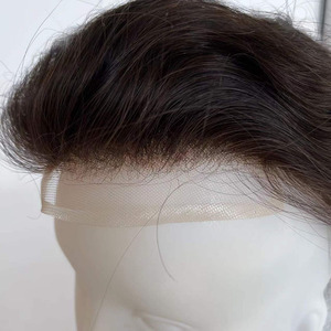 Ligne de cheveux 100% humains pour hommes, postiche frontal de 6 pouces, postiche naturel pour hommes - Product Image 1