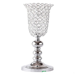 Handmade Luxury <b>Crystal</b> Candle Holder Gold Plated Metal Decorative Candle <b>Stand</b> for Modern Home Wedding for Christmas - Product Image 4