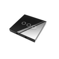 Transmisor Inalámbrico Universal RF433 Mhz de 50m con Pantalla Táctil en la Pared para Control de Luces/Interruptores/Puertas de Garaje, Señal Estable