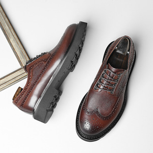 573-34 2025 Newest Men's Formal Genuine Leather Fancy <strong>Platform</strong> Shoes Dress Shoes <strong>Oxfords</strong> - Product Image 2