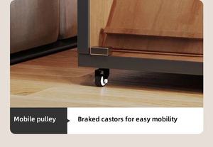 Lüks çevre dostu Modern kapalı kedi Villa oturma odası için tekerlekler ile büyük katı ahşap muhafaza-montaj gerektirmez - Product Image 6