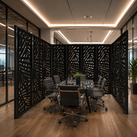 Diviseur de paroi WPC moderne pour intérieur, design élégant, résistant à l'humidité, facile d'entretien, pour salon et bureau