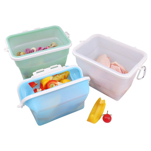 Sinh Thái Thân Thiện Ngoài Trời Di Động Tái Sử Dụng Pouch Silicone Đóng Mở Thực Phẩm Lưu Trữ Tủ Đông Túi Và Container Cho Các Loại Trái Cây Rau - Product Image 1