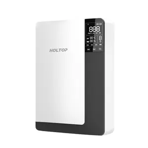 HOLTOP CE認定ERVユニットHEPAPM2.5フィルターIAQディスプレイアプリ制御高効率熱交換器部屋の壁掛けERV