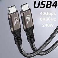 Cable USB C a USB C, Cable de Carga Rápida de 240W Tipo C, Cable USBC Trenzado para iPhone 17, Galaxy S25, Laptop