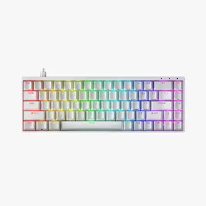 Rk 61 durgod Hades ANSI 68 phím 65% bố trí công tắc từ tính vật liệu nhôm PBT Double-shot Keycaps