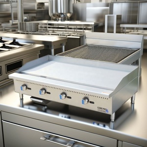 Plancha comercial para encimera, 4 quemadores, controles manuales, salida de 120000 BTU, plancha de Gas de 48" - Product Image 2