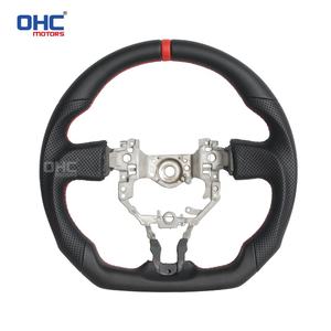 Volante de cuero hecho a mano de entrega rápida para 2012 2013 <span class=keywords><strong>2015</strong></span> <span class=keywords><strong>Toyota</strong></span> 86 Volant <span class=keywords><strong>Gt86</strong></span> volante OHC MOTORS - Product Image 1