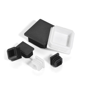 Embouts de tube en plastique nervurés antidérapants pour tubes carrés, bouchons intérieurs carrés, inserts pour chaises, bureaux, tables - Product Image 2