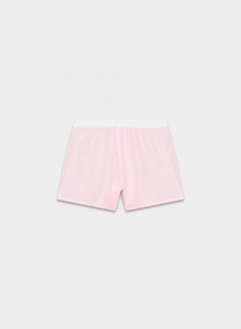 Pantalones Cortos de <span class=keywords><strong>Mujer</strong></span> Rosa de Moda OEM, Cintura Alta, Estilo Casual, con Bordado Técnico, Transpirables y de Corte Holgado - Product Image 6