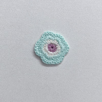 Patchs brodés en tissu non tissé en feutre écologique à coudre, motif floral, pour la décoration de vêtements