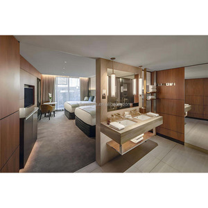 Ensemble de mobilier de chambre d'hôtel de luxe 5 étoiles sur mesure, projet clé en main FF&E, menuiserie de qualité professionnelle, solution pour l'Arabie Saoudite - Product Image 5