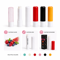 Kousen Waterdichte Natuurlijke Ingrediënten Veganistisch Roze Zonnescherm Lippenbalsem Tubes Honing Fruit Smaak Spf Bijenwas Lippenbalsem Pakket