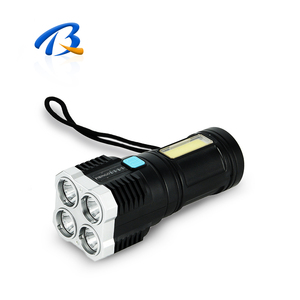 Dẫn đèn pin 4 lõi sáng sạc khẩn cấp và cắm trại với pin Zoomable Đèn pin không thấm nước - Product Image 6