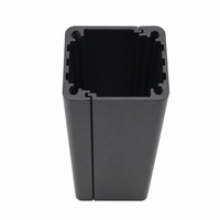 Boîtier miniature en aluminium anodisé noir 30*25mm, extrudé, pour module de capteur PCB 6063, longueur personnalisée