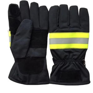 Guantes de Bombero Resistentes al Fuego, de Cuero Vacuno Nomex y Aramida, Color Naranja, Trajes Impermeables, Equipo de Protección - Product Image 3